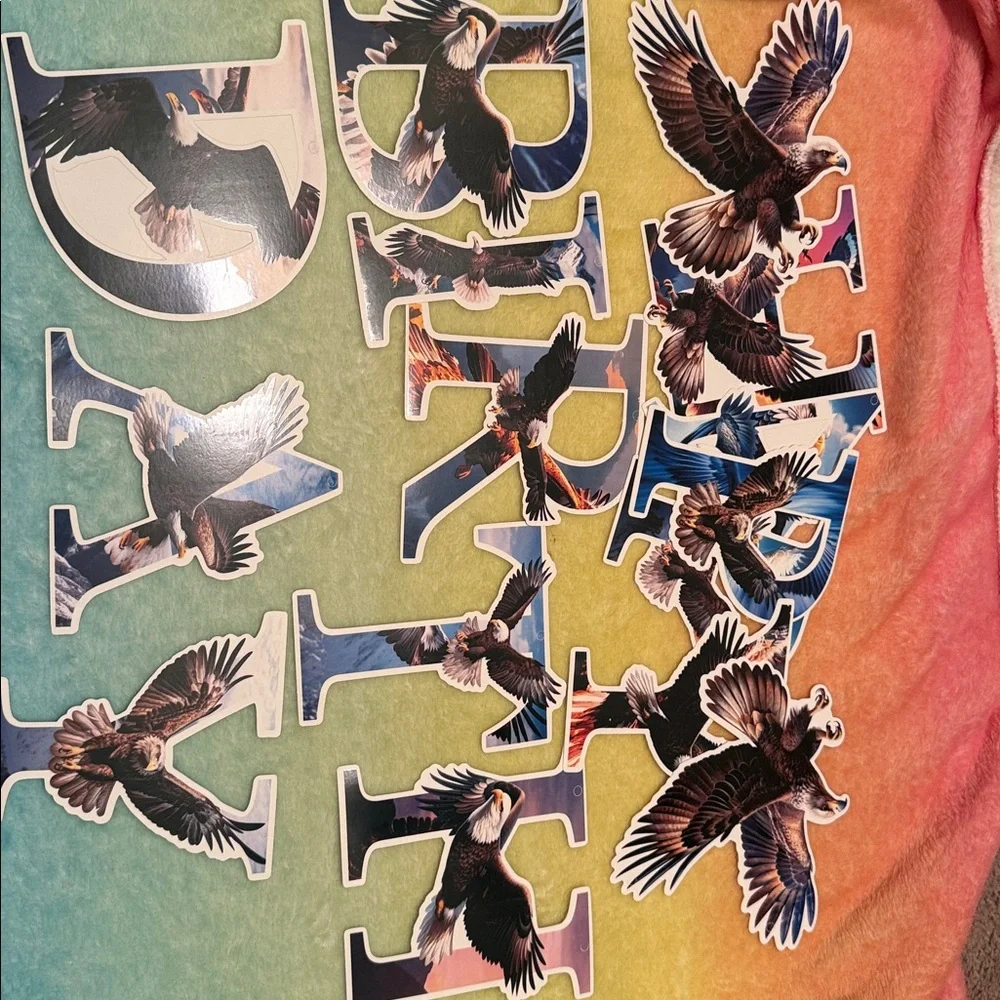 New Eagle Themed Happy Birthday Party Decorations  52 pieces